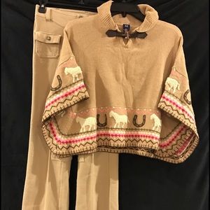 Gap Kids poncho & pants-(Kids size 10)